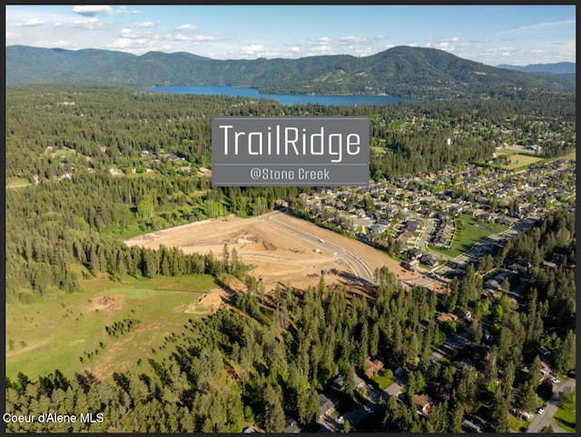 11996 N Rocking R, Hayden, ID 83835 - view of property location with a heavily wooded area and a water and mountain view