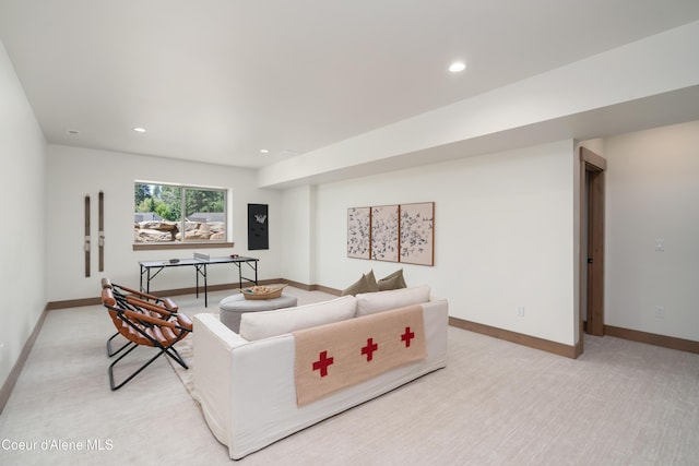 11996 N Rocking R, Hayden, ID 83835 - living room featuring recessed lighting and light colored carpet