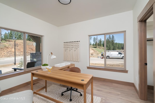 11996 N Rocking R, Hayden, ID 83835 - office area featuring light wood finished floors and baseboards