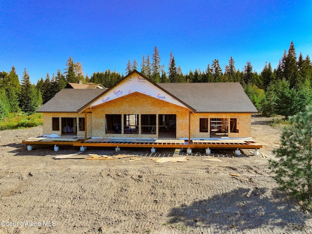 view of rear view of property