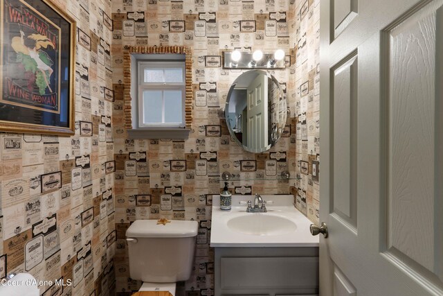 296 Ullr Dr, Sandpoint, ID 83864 - half bath with toilet and vanity