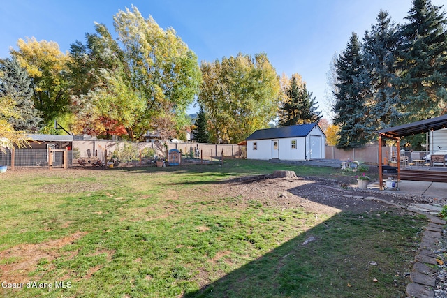 view of yard featuring a gazebo