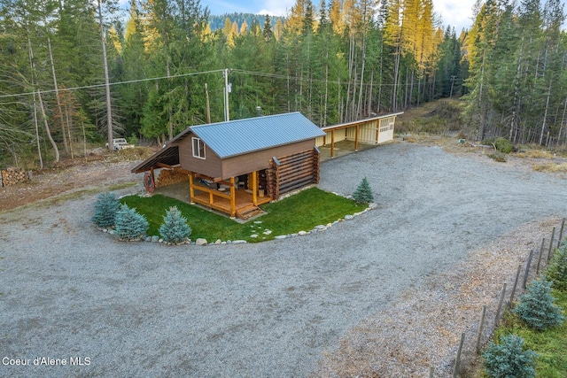648 Curley Creek Rd, Moyie Springs, ID 83845 - drone / aerial view of a heavily wooded area