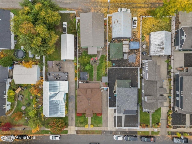 aerial perspective of suburban area