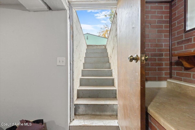 view of staircase