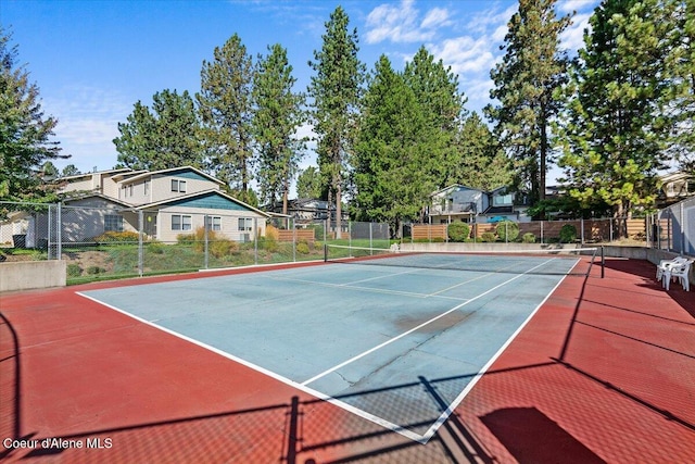 view of tennis court