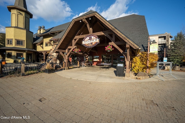 view of community featuring a gazebo