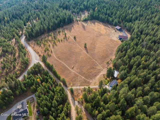 14895 N Crystal Springs Ln, Rathdrum, ID 83858 - view of property location featuring a forest and property parcel outlined