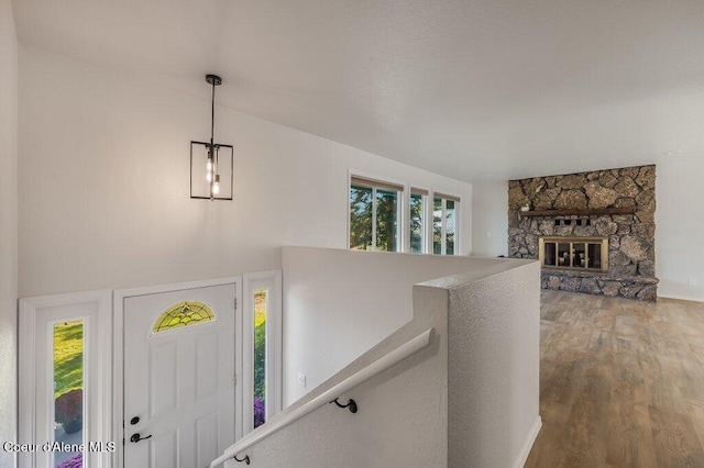 14895 N Crystal Springs Ln, Rathdrum, ID 83858 - foyer with wood finished floors