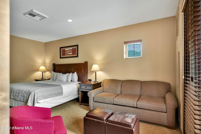 bedroom featuring carpet flooring