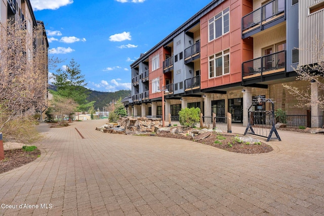 view of property with a mountain view