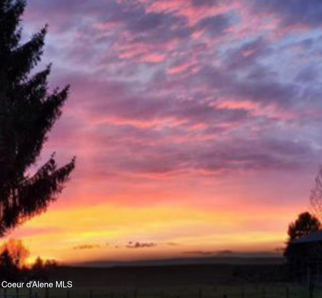 view of nature at dusk