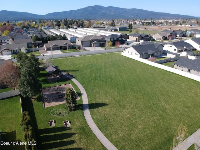 2848 N O Connor Blvd, Post Falls, ID 83854 - drone / aerial view with a residential view and a mountain view