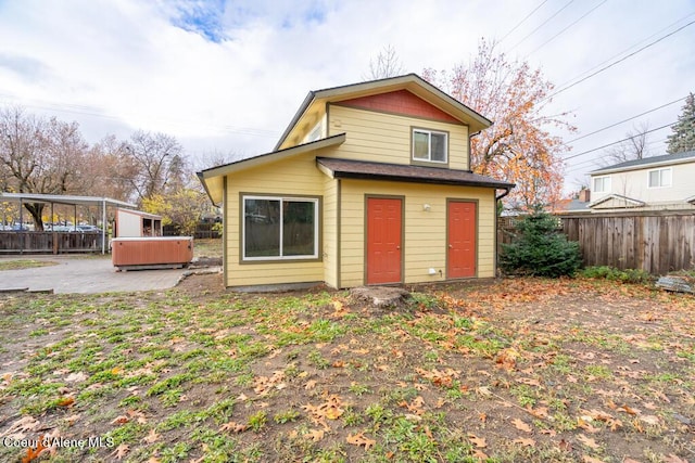 510 N Hubbard, Coeur Dalene, ID 83814 - back of property with a fenced backyard