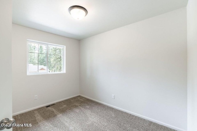 view of carpeted empty room