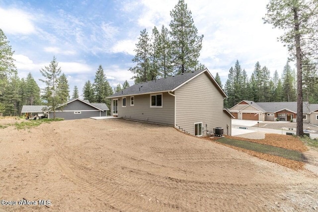 view of front of property featuring cooling unit