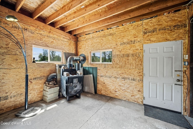 miscellaneous room with concrete flooring