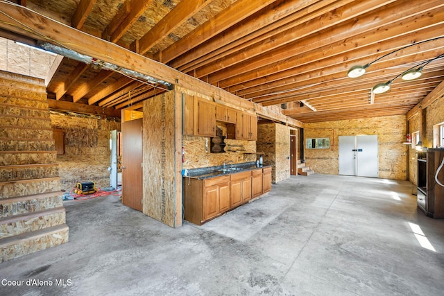 interior space with sink