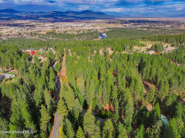 694 S Signal Point Rd, Post Falls, ID 83854 - drone / aerial view of a mountain backdrop and a forest