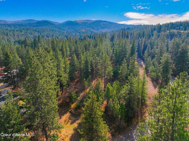 694 S Signal Point Rd, Post Falls, ID 83854 - mountain view featuring a heavily wooded area