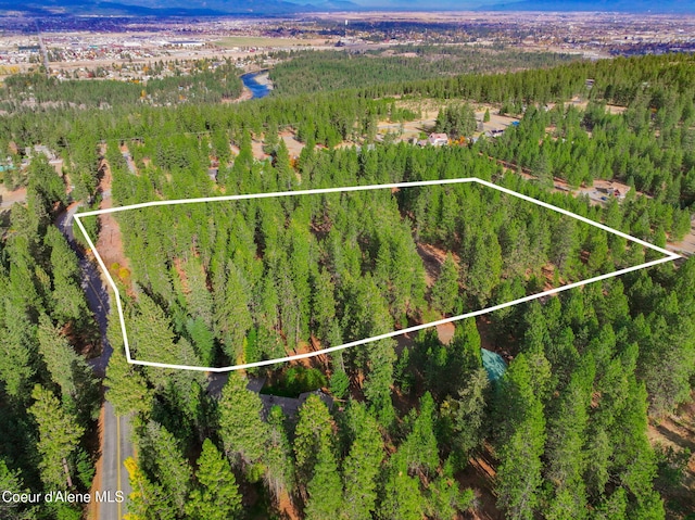 694 S Signal Point Rd, Post Falls, ID 83854 - bird's eye view of a heavily wooded area