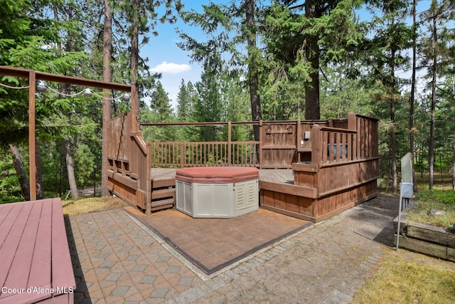 694 S Signal Point Rd, Post Falls, ID 83854 - deck featuring a patio area