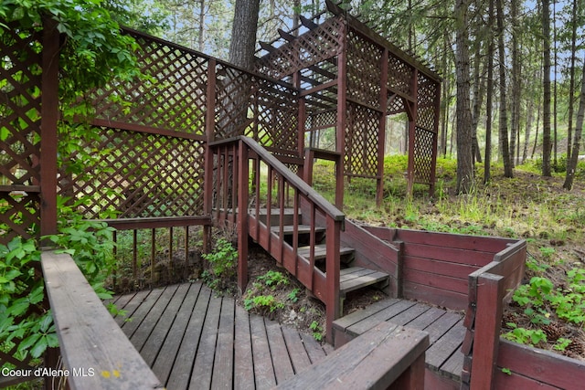 694 S Signal Point Rd, Post Falls, ID 83854 - deck featuring stairs
