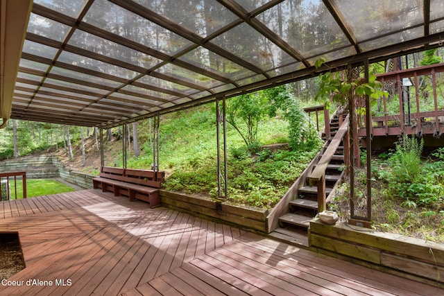 694 S Signal Point Rd, Post Falls, ID 83854 - deck with stairs
