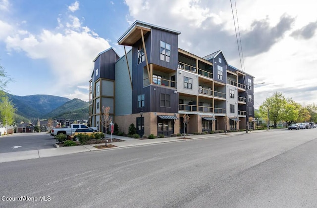 view of property featuring a mountain view