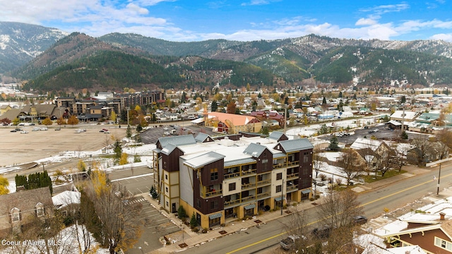 exterior space with a mountain view