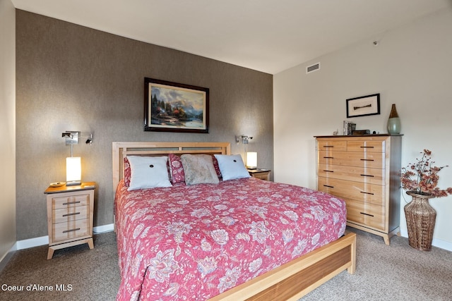 bedroom with carpet floors