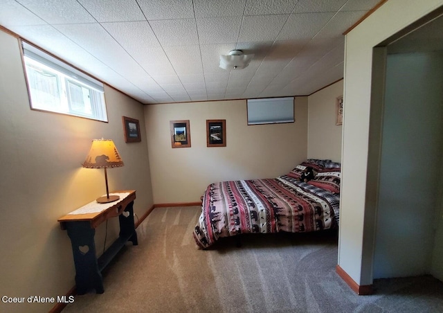 bedroom with carpet floors