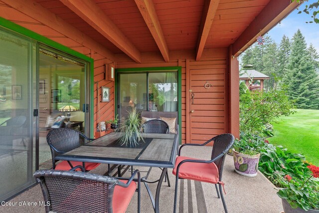 5299 W Green Ct # 5, Rathdrum, ID 83858 - view of patio with outdoor dining area