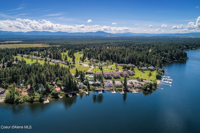 5299 W Green Ct # 5, Rathdrum, ID 83858 - drone / aerial view of a forest and a water and mountain view