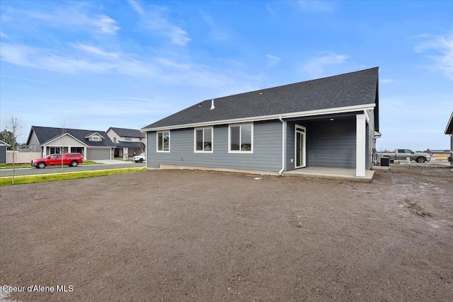 rear view of house featuring a patio area