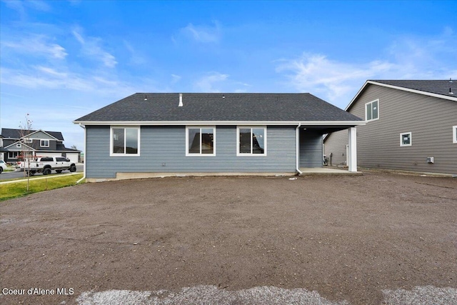 view of rear view of property