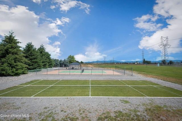 view of sport court