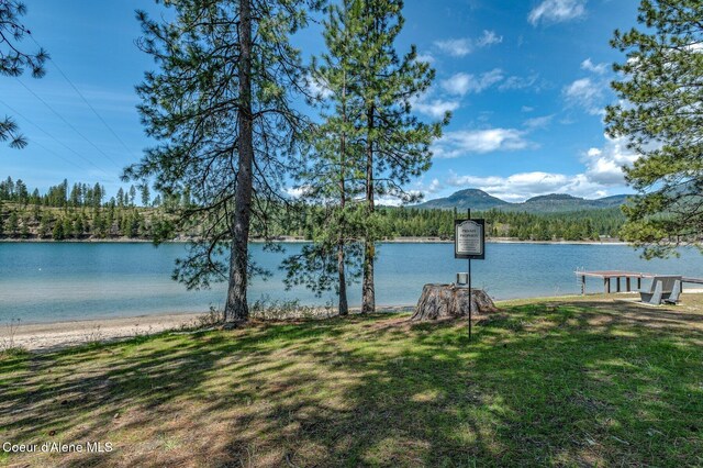 water view featuring a mountain view