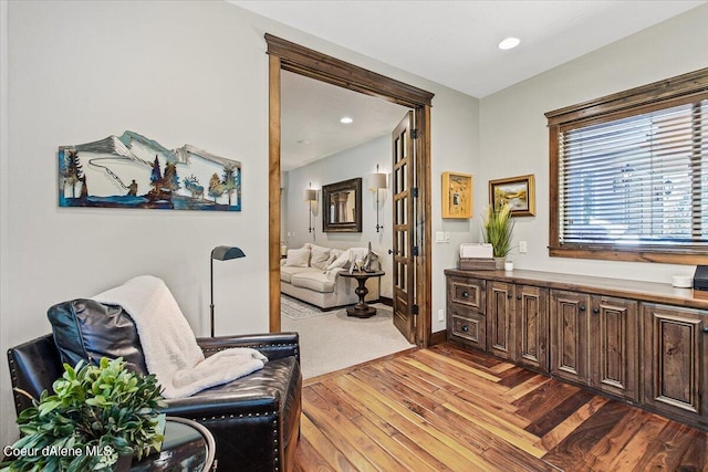 interior space featuring light hardwood / wood-style floors