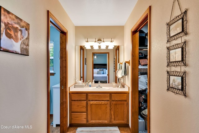 bathroom with vanity