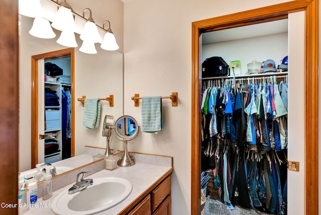 bathroom with vanity