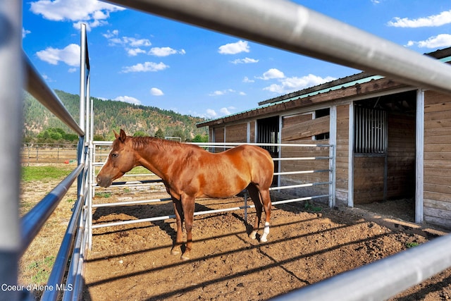 view of horse barn