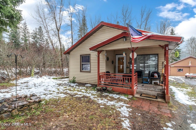 view of front of home featuring a porch