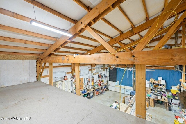 view of attic