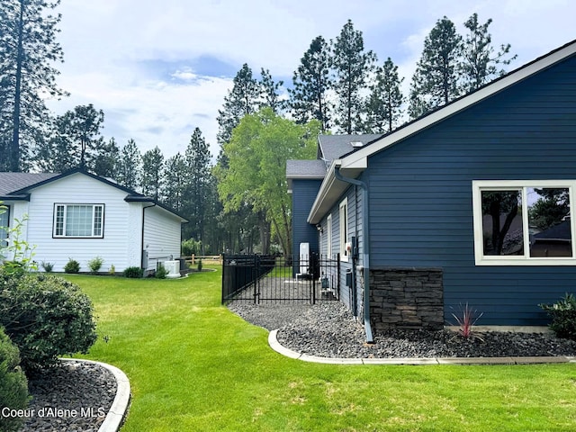 706 N Dundee Dr, Post Falls, ID 83854 - view of yard with central AC
