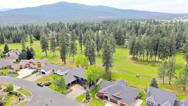 706 N Dundee Dr, Post Falls, ID 83854 - aerial view of residential area featuring a mountainous background