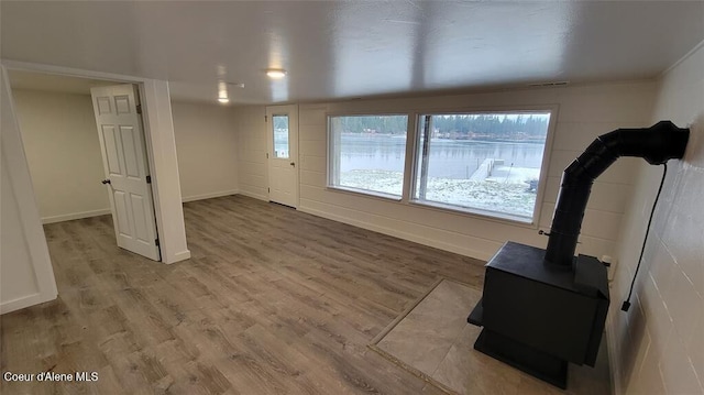 living room with wood-type flooring