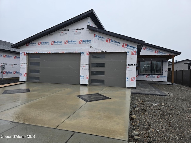 view of property under construction