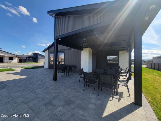 view of patio / terrace featuring outdoor dining space