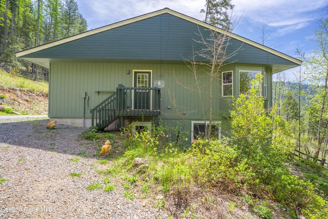 view of back of property